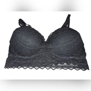 Pink Victoria Secret Black Lace Bralette Size Small